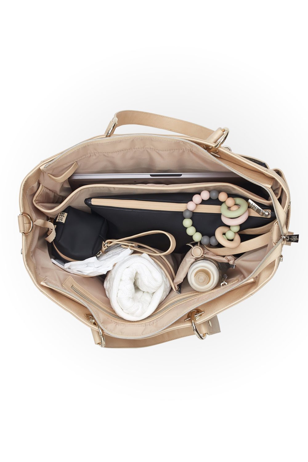 The Diaper Bag in Beige - Image 11