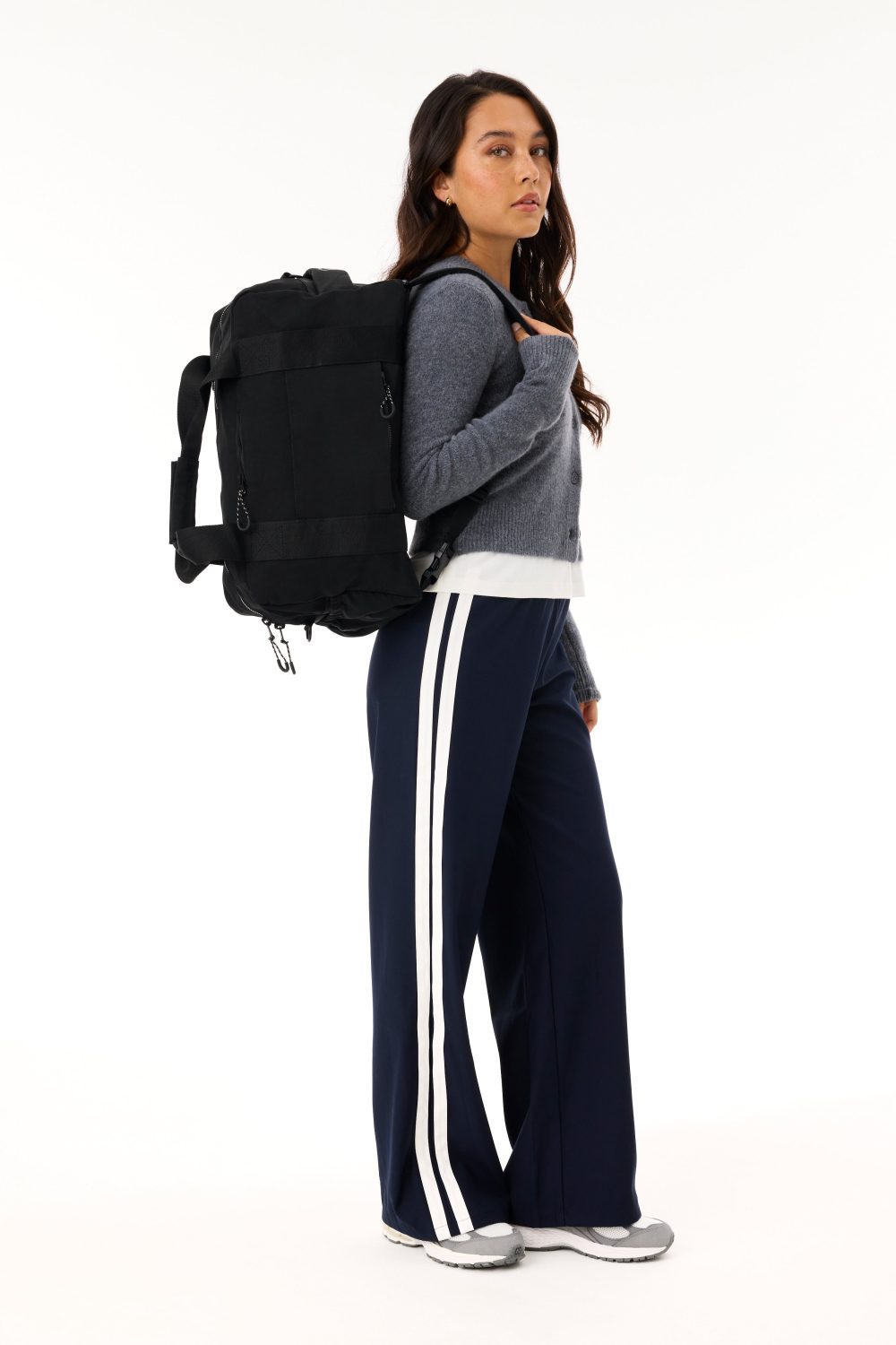 The Sport Duffle Backpack in Black - Image 2