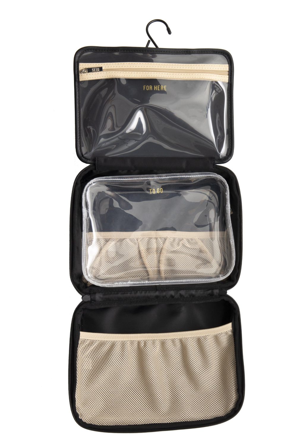The Hanging Cosmetic Case in Black - Image 11