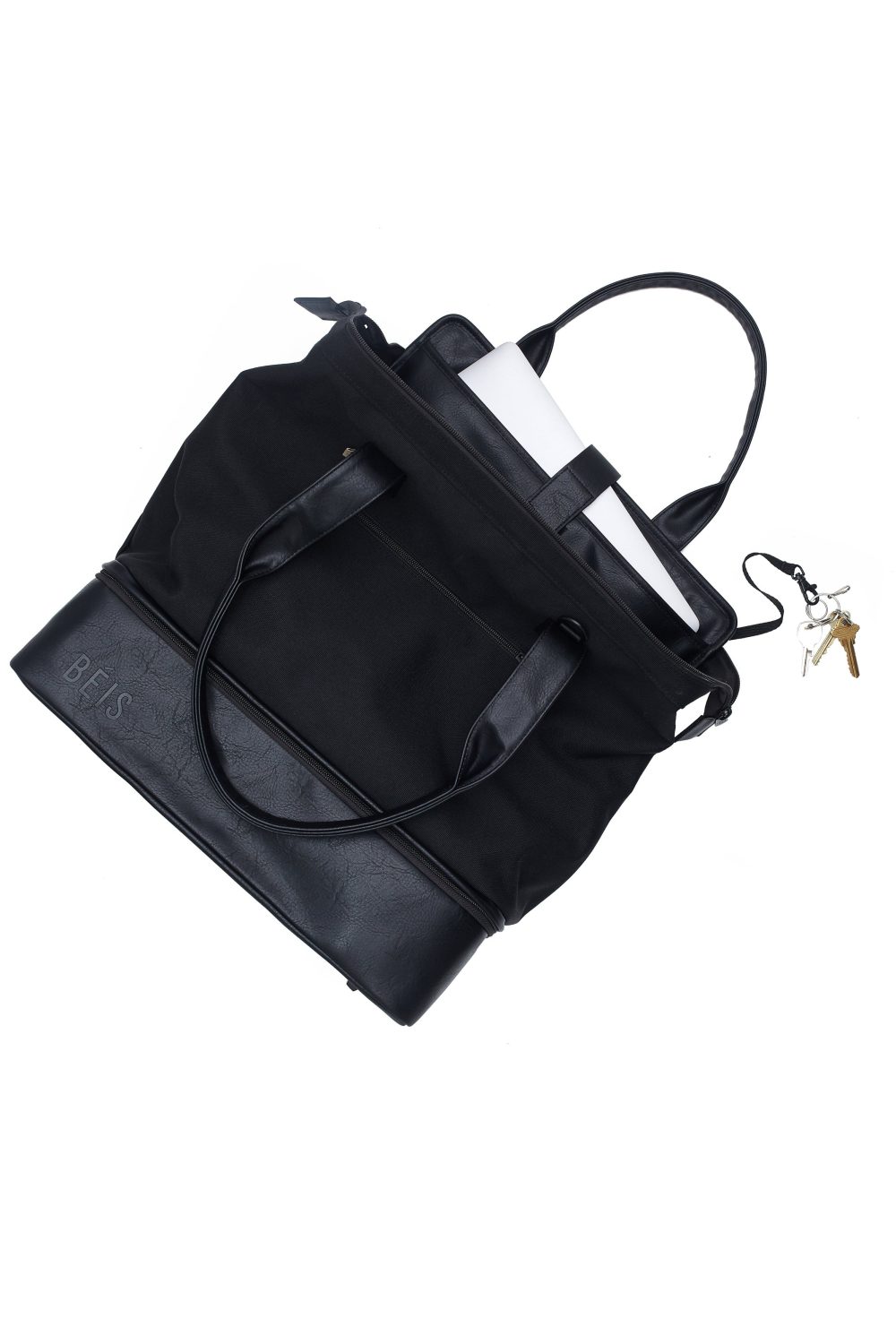 The Convertible Weekender in Black - Image 9