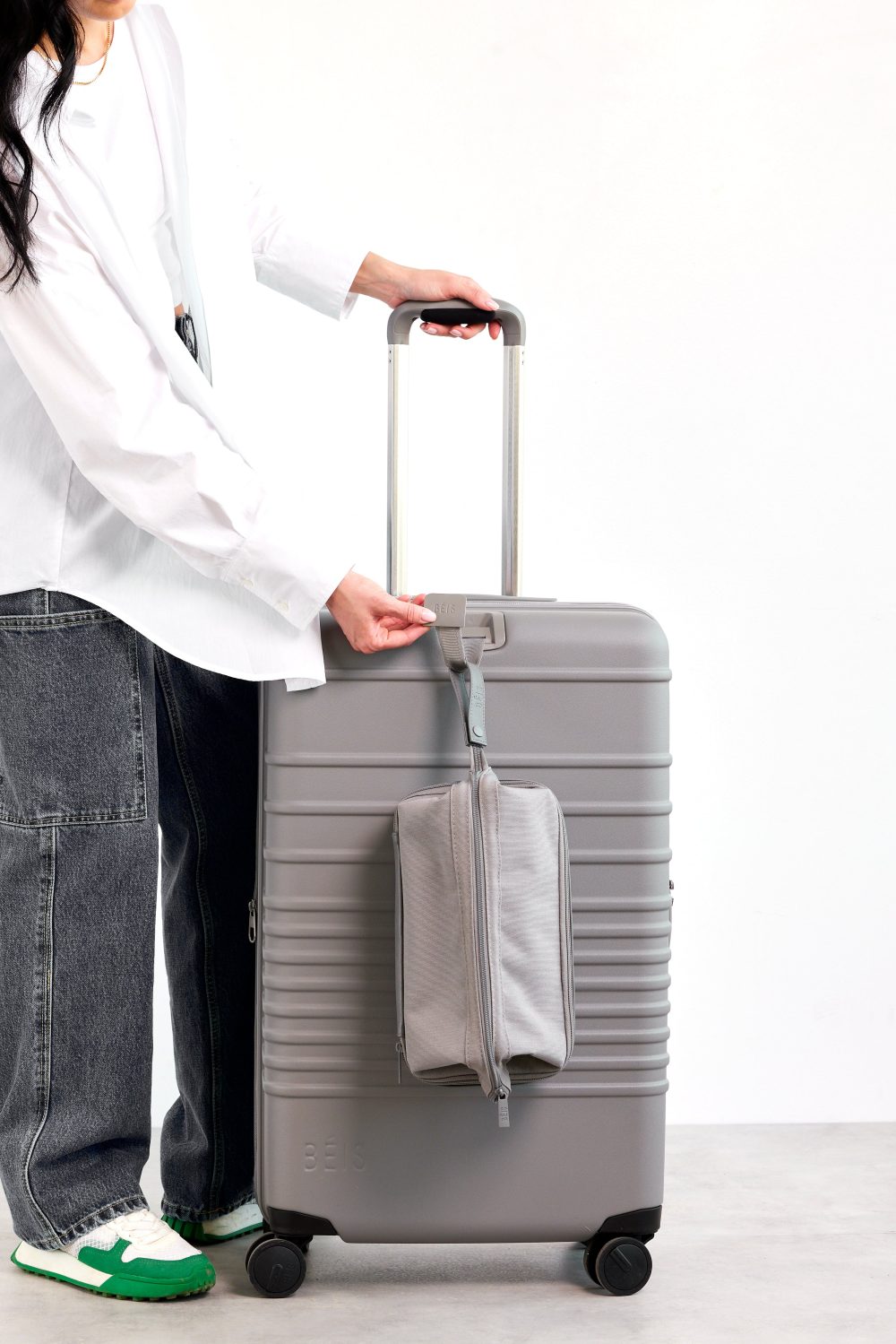 The Medium Check-In Roller in Grey - Image 6