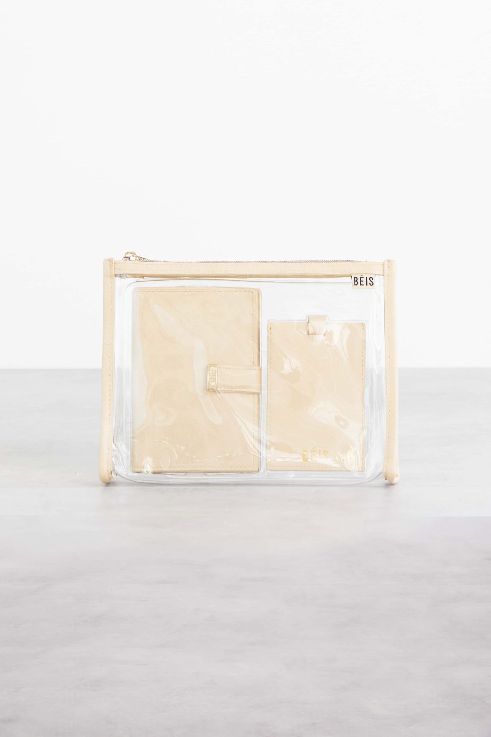 The Passport & Luggage Tag Set in Beige - Image 4