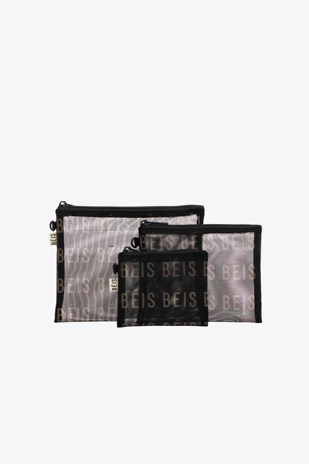 The Mesh Pouch Trio in Black - Image 4