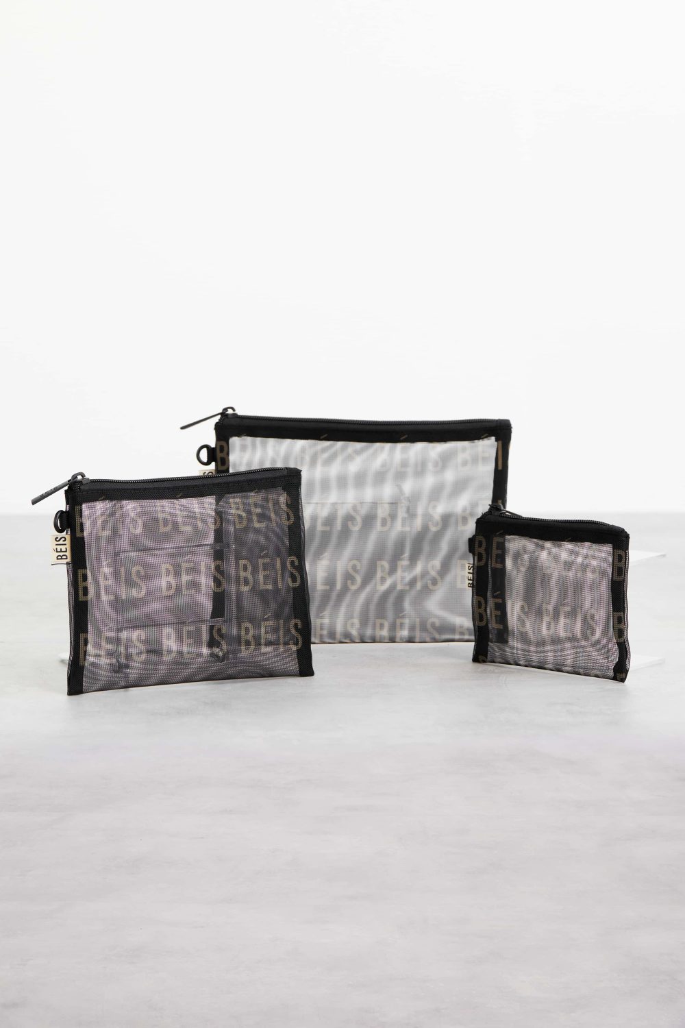 The Mesh Pouch Trio in Black - Image 5