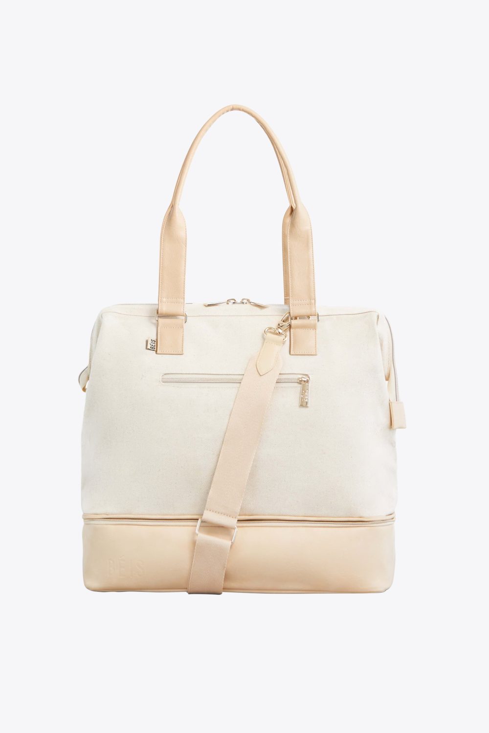 The Convertible Mini Weekender in Beige - Image 5
