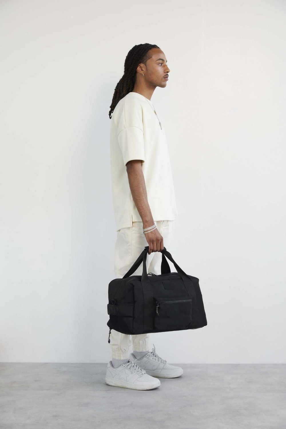 The Sport Duffle Backpack in Black - Image 4