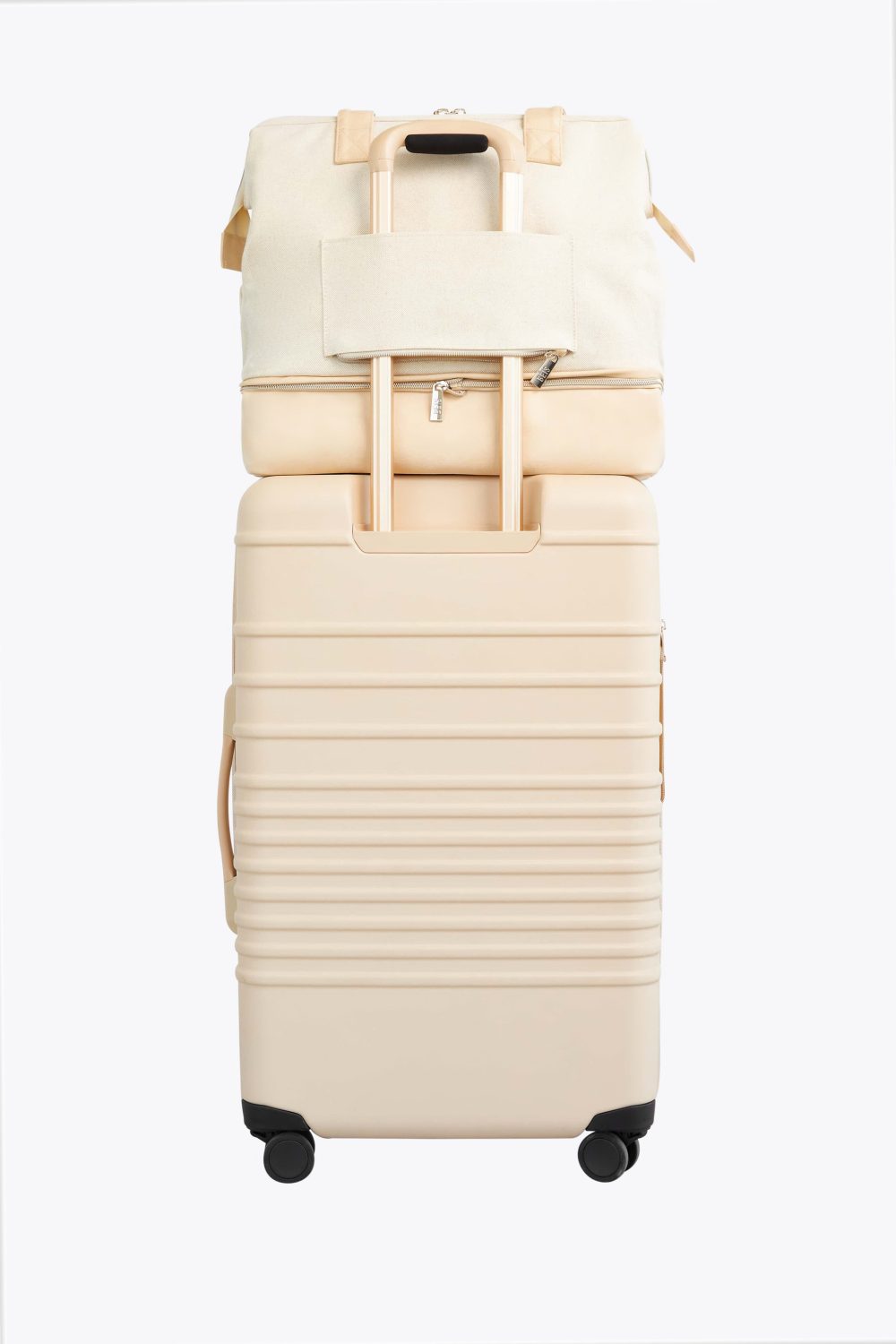 The Convertible Mini Weekender in Beige - Image 2