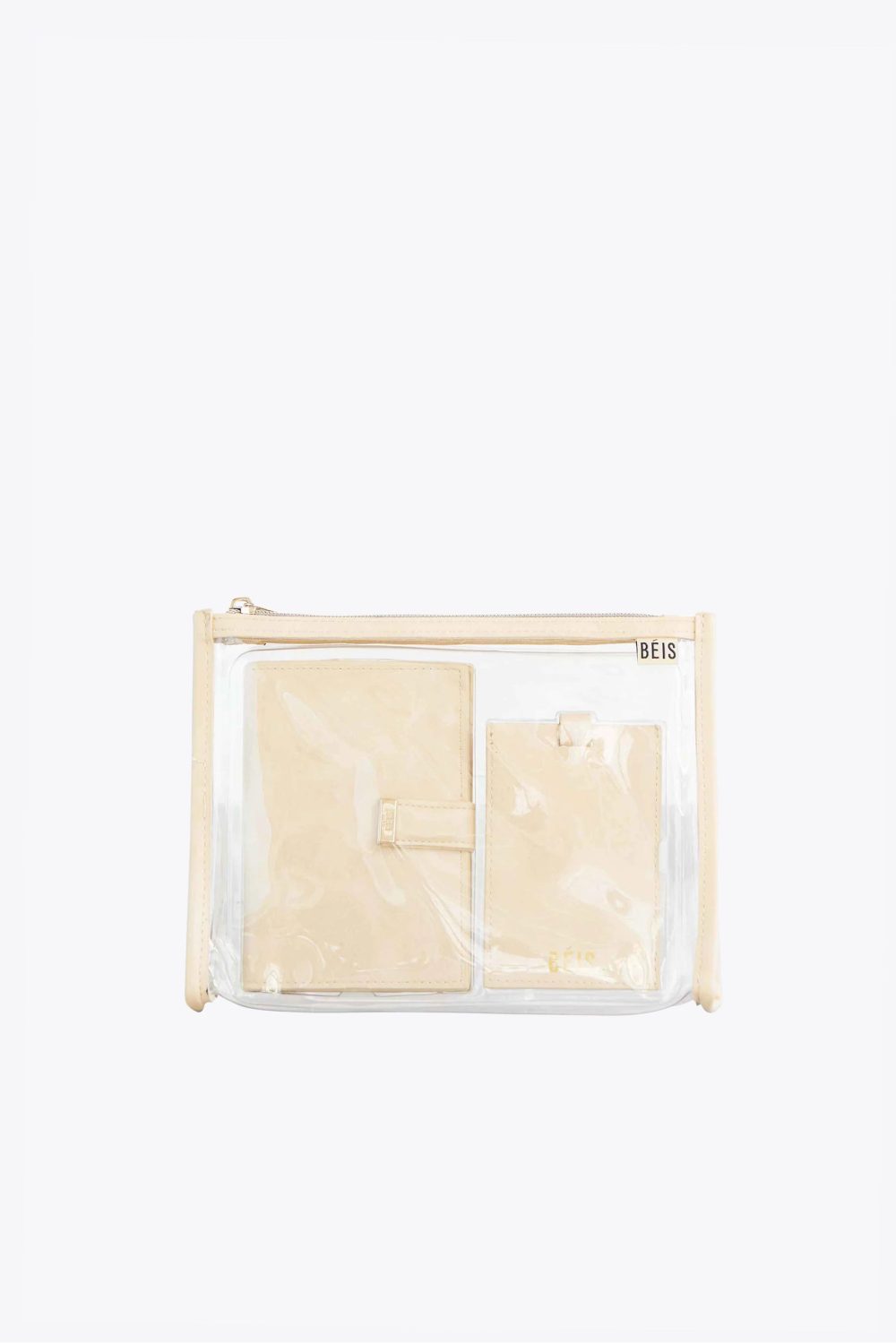 The Passport & Luggage Tag Set in Beige - Image 3