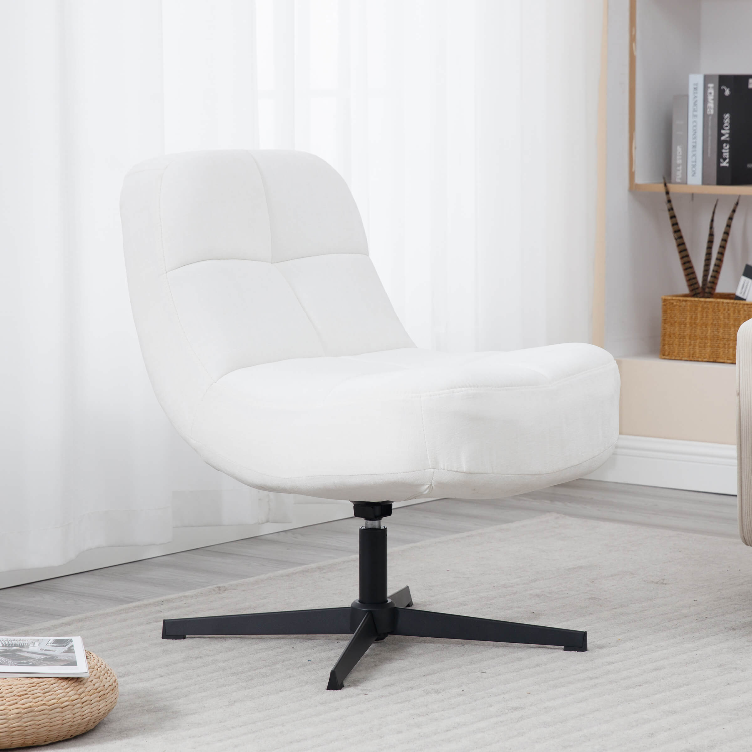 VESCASA Swivel Chenille Accent Side Chair 1 PCS - 51001AC