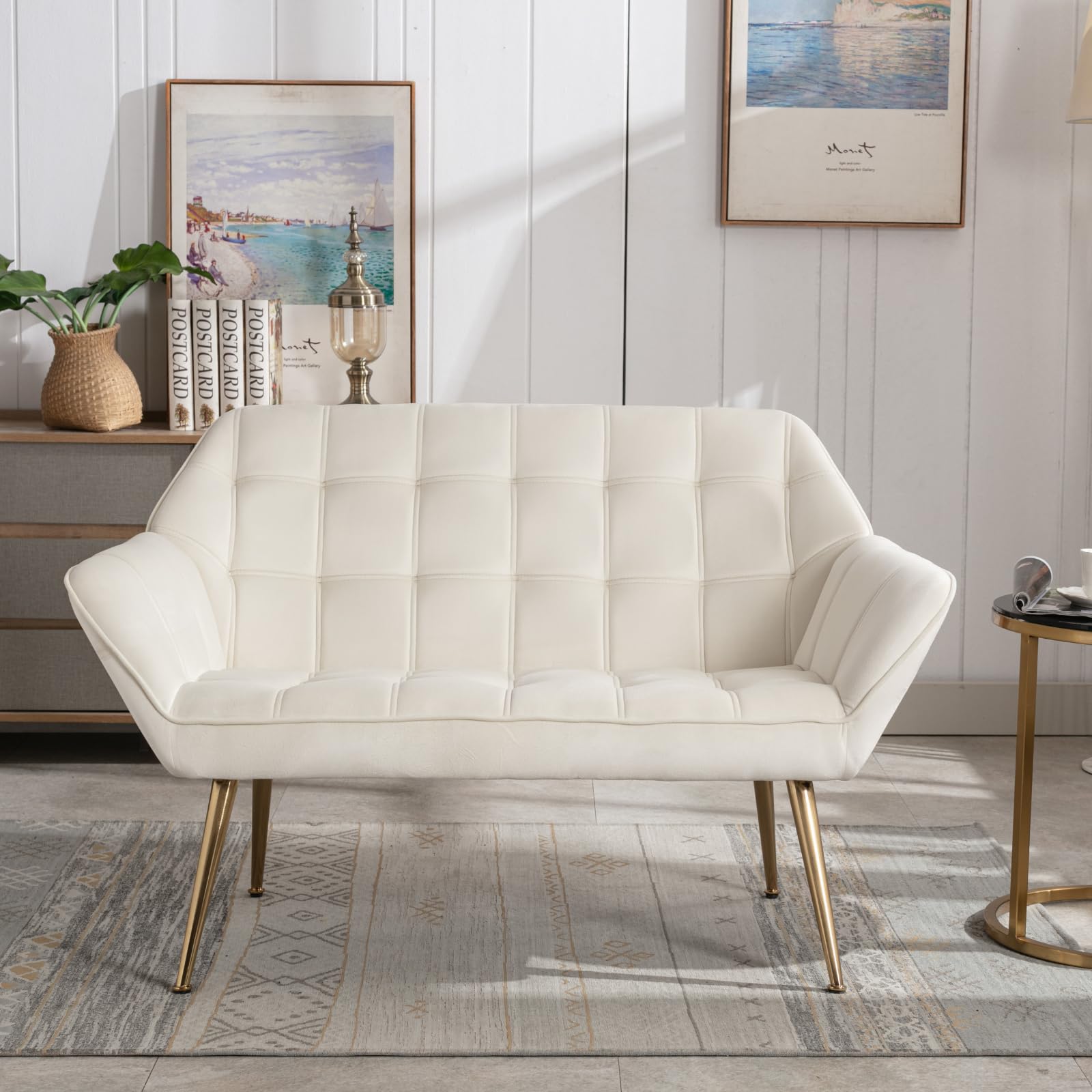 ROCITY 48"W Modern Small Loveseat Sofa - 8904AC