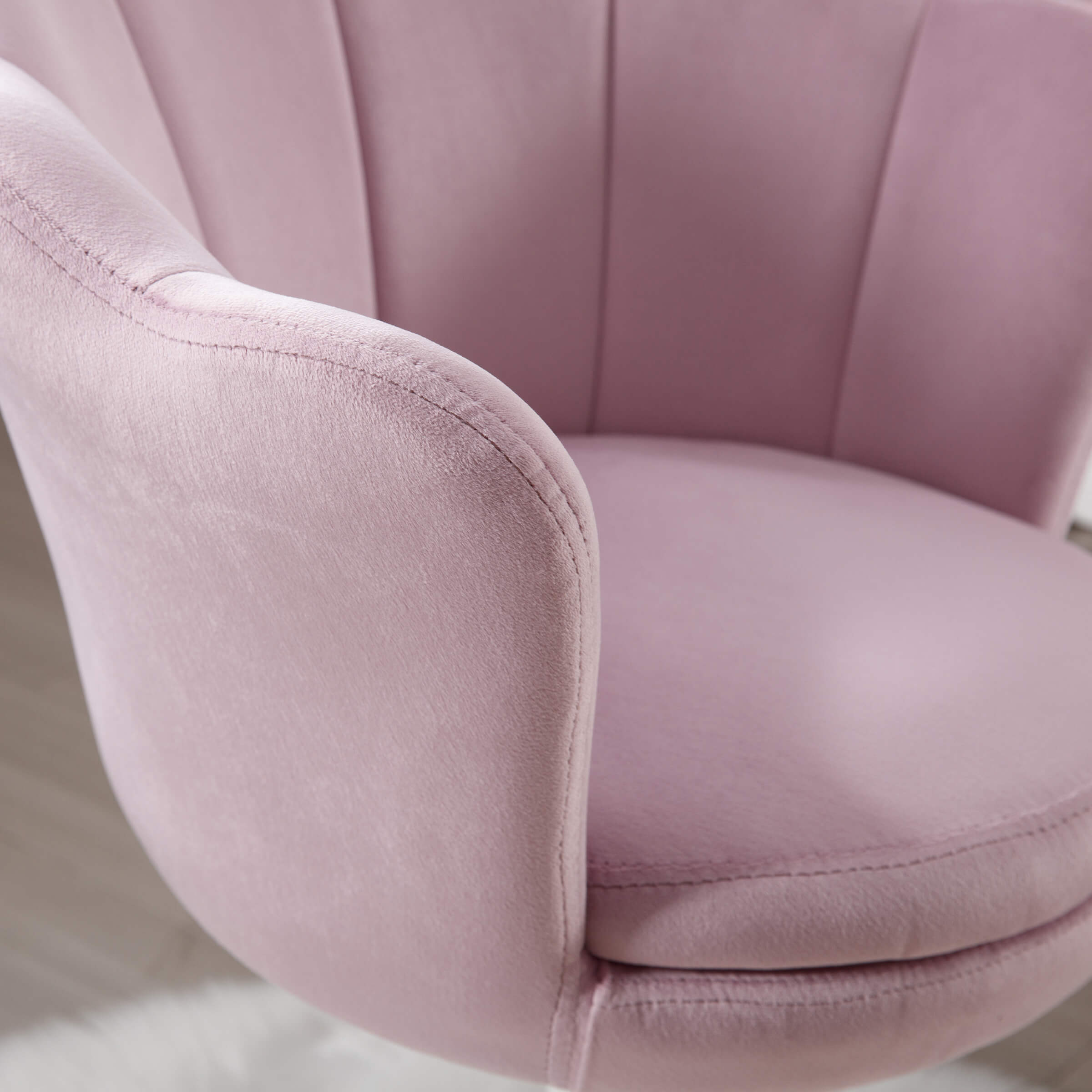 CIMOTA Adjustable Velvet Kids Shell Chair 1 PCS - 1342KC