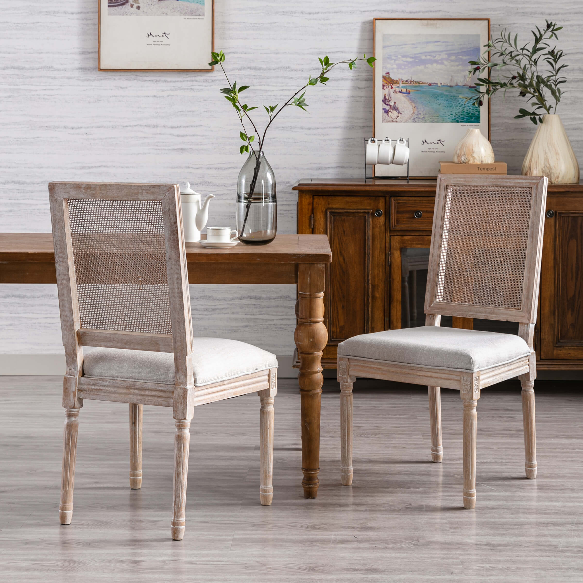 Janoray Farmhouse Dining Chairs Set of 2 - 7106DC