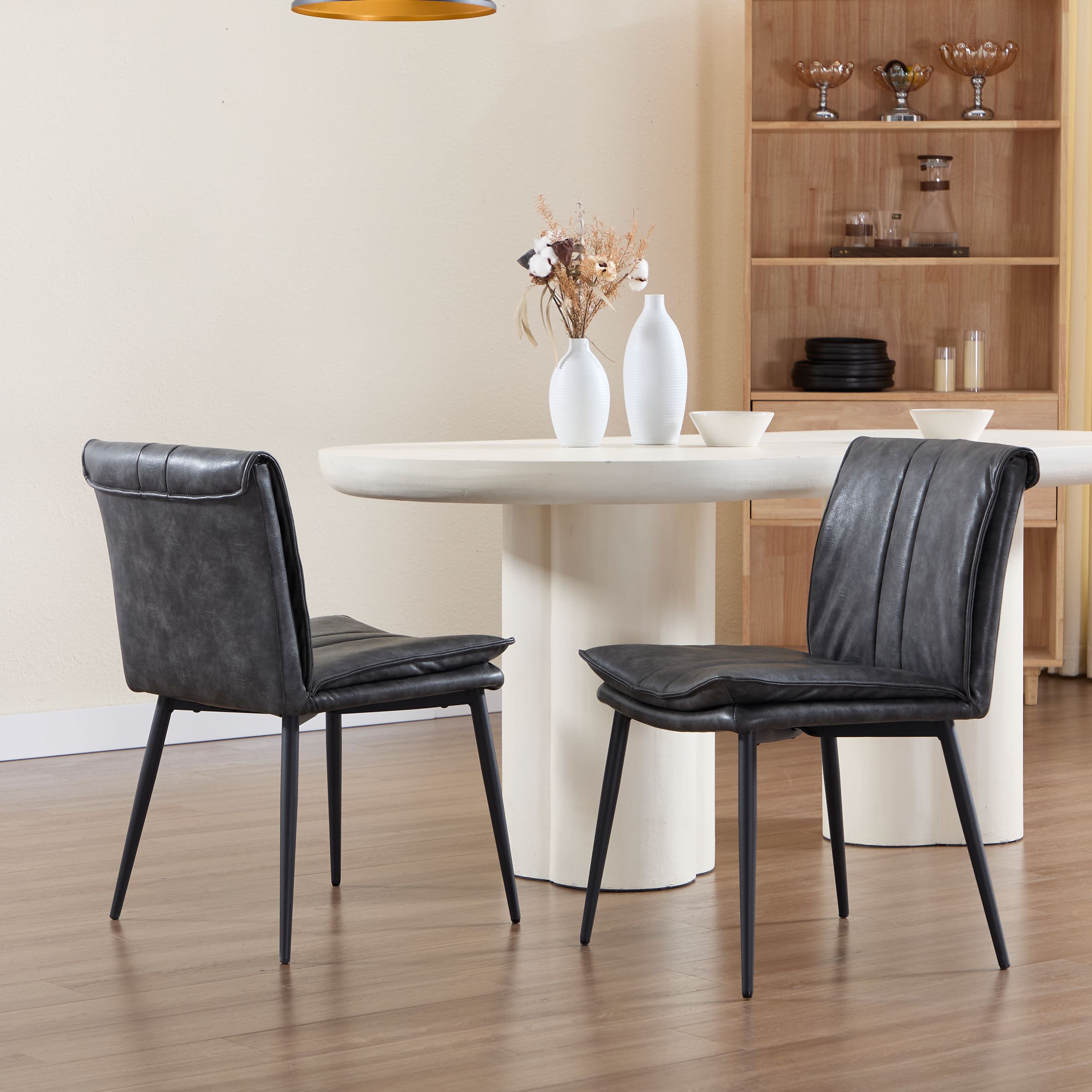 CIMOTA Leather Dining Chairs Set of 2 - 5197DC