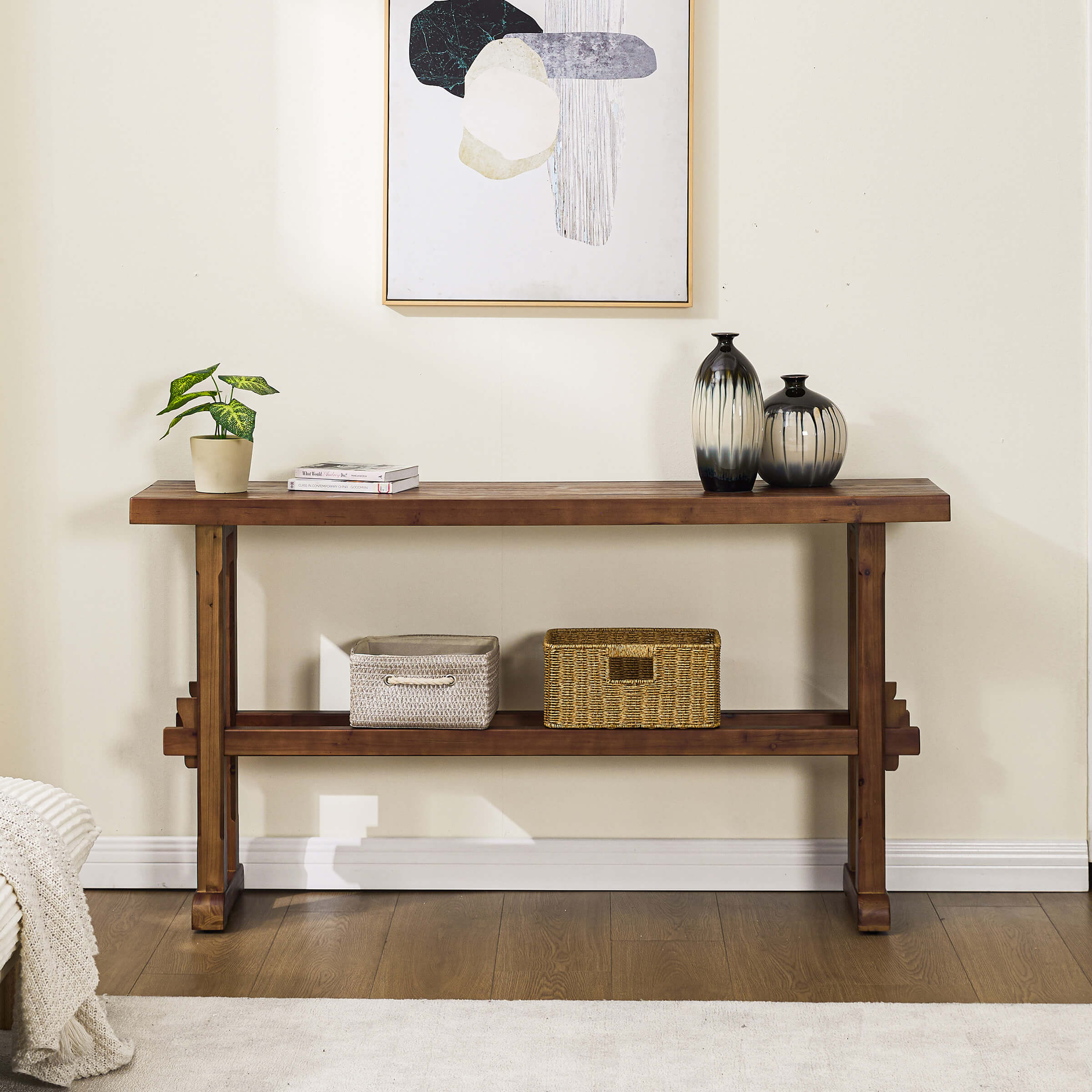 CIMOTA 59" Farmhouse Narrow Entryway Table - 22646ET