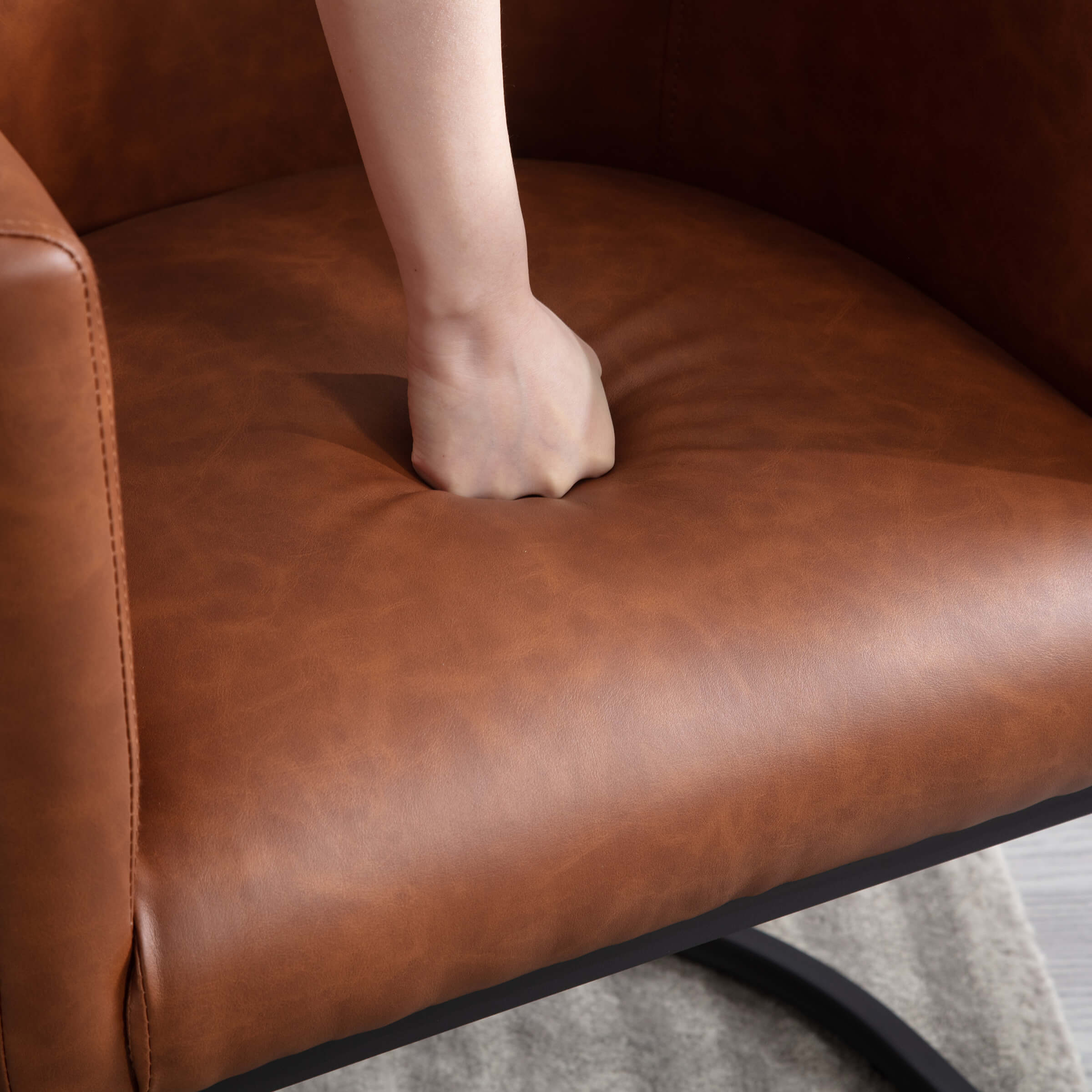 VESCASA Barrel Back Upholstered Dining Chair 1PCS - 1869DC