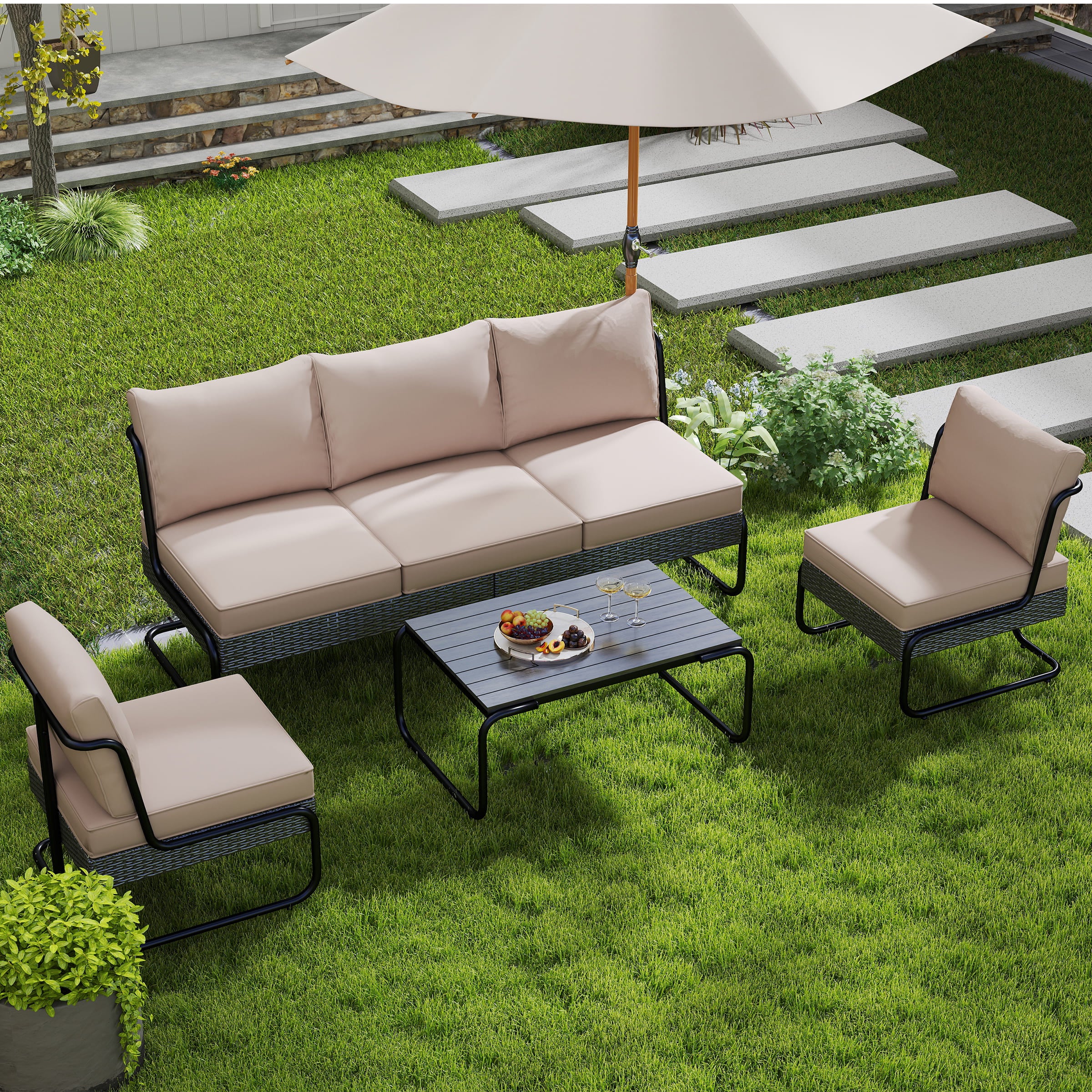 Janoray 4 Piece Patio Furniture Set - 24006SE