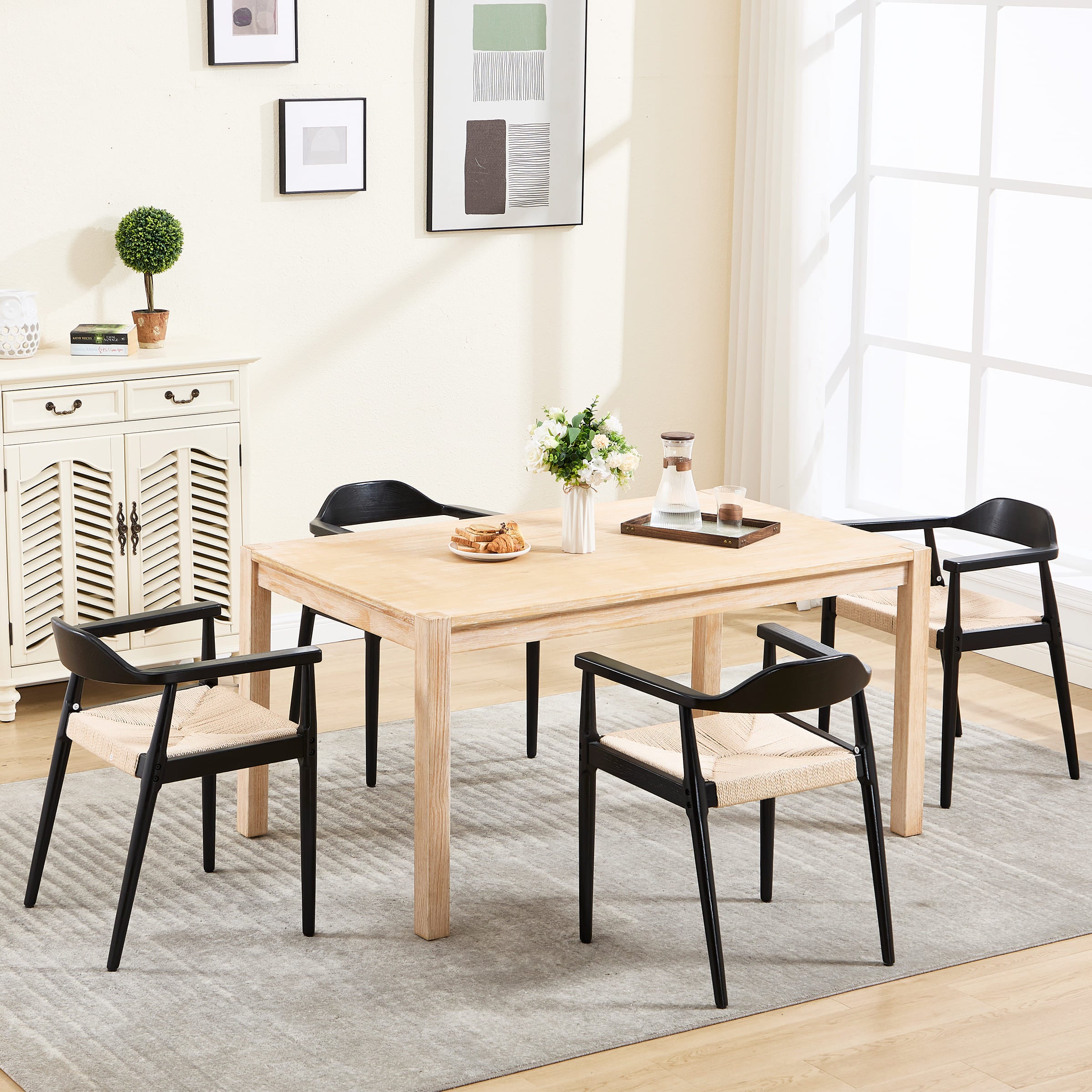 Janoray Weave Dining Chairs Set of 2 - 2401DC