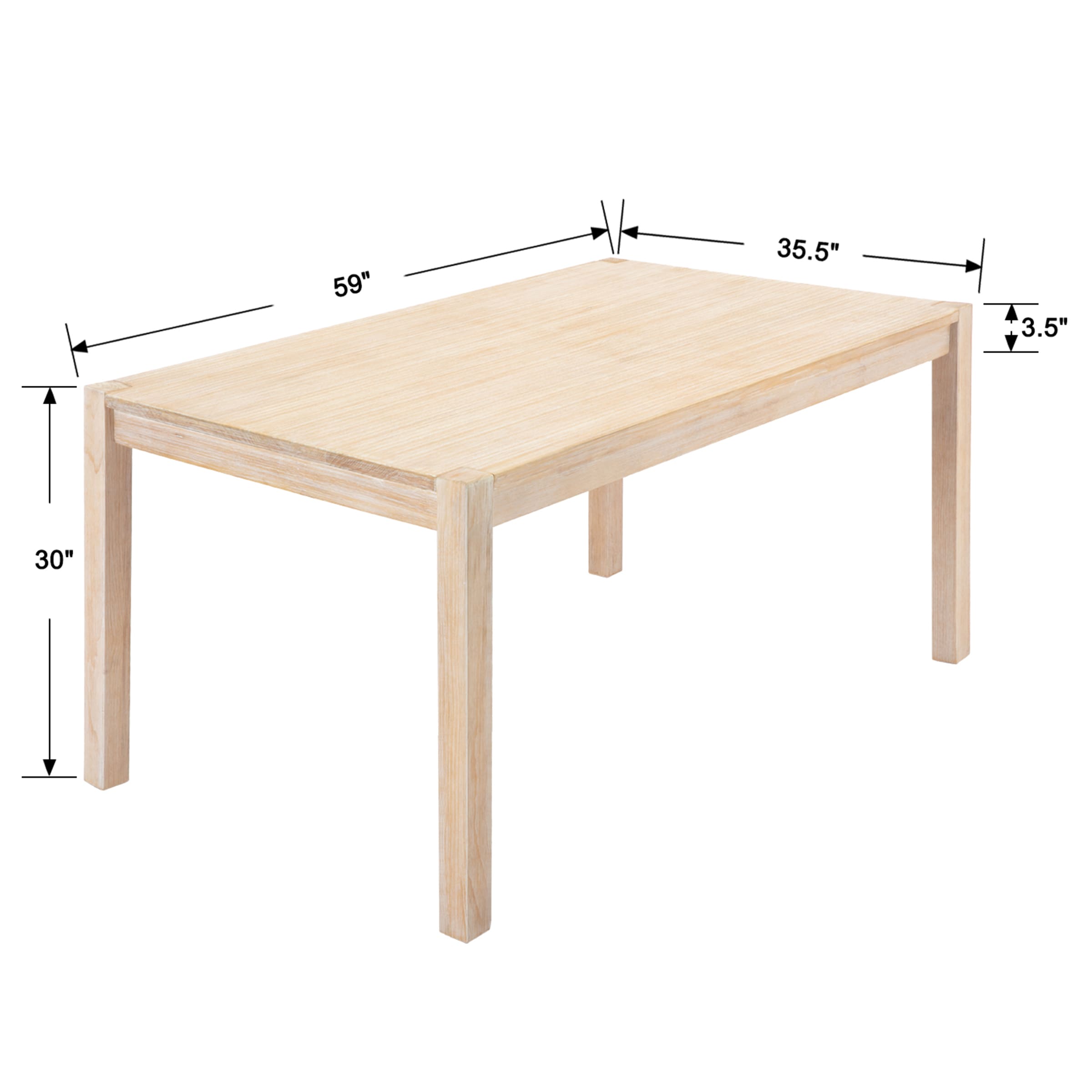 Kmax Rectangular Wood Dining Table - 20383DT
