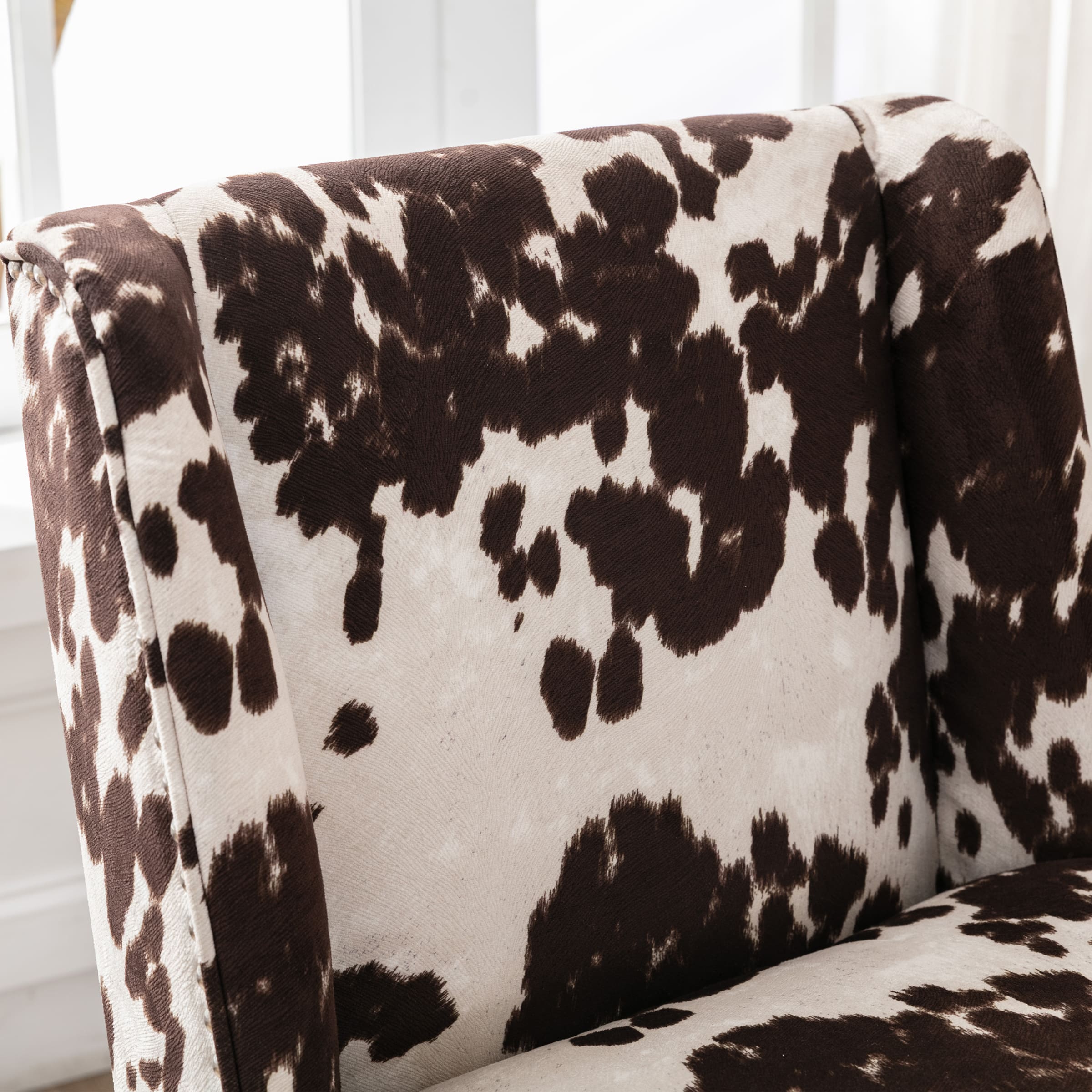 Kmax Swivel Cow Print Home Office Chair - 9024OC