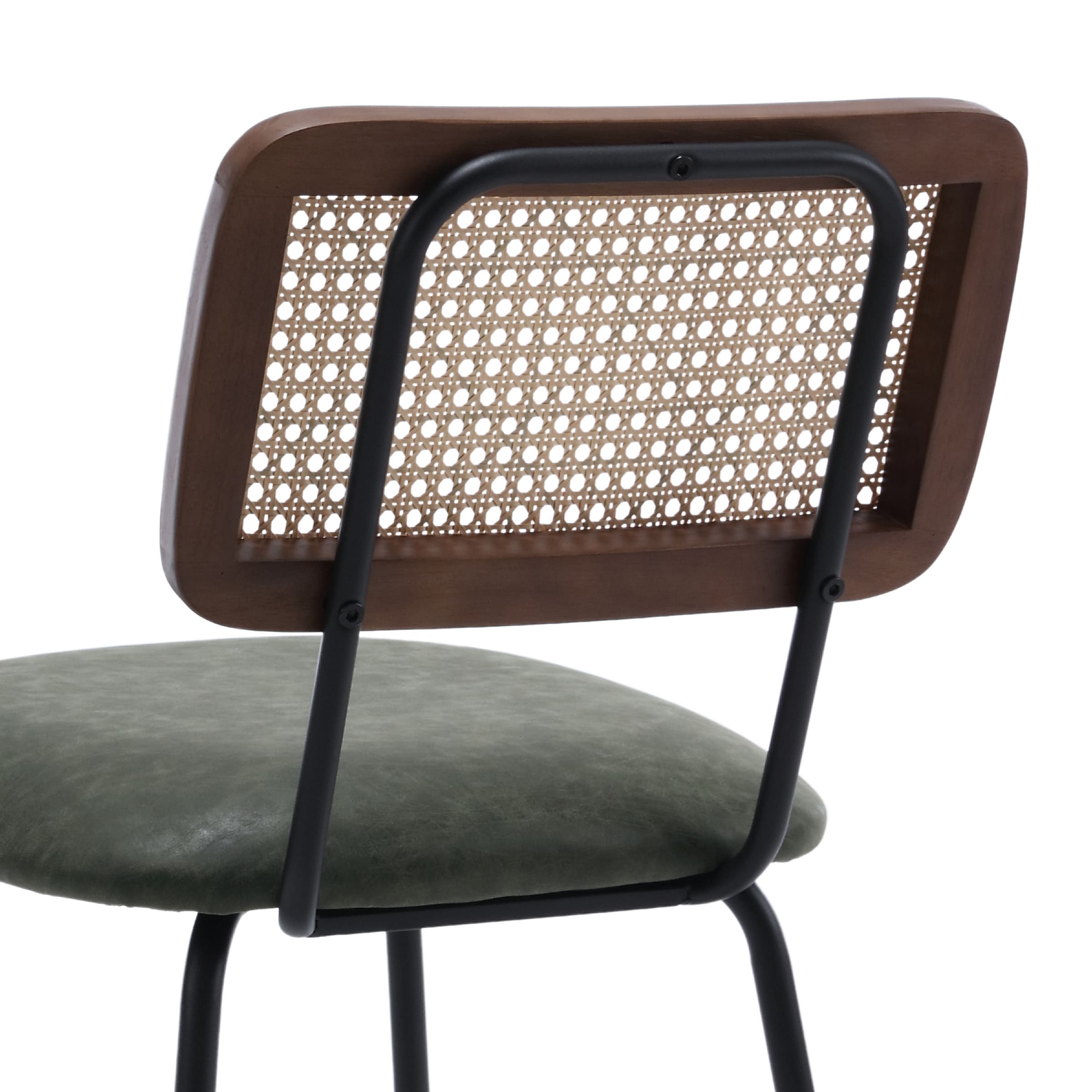 ZH4YOU 26'' Modern Rattan Counter Stools Set of 2 - 5348CS