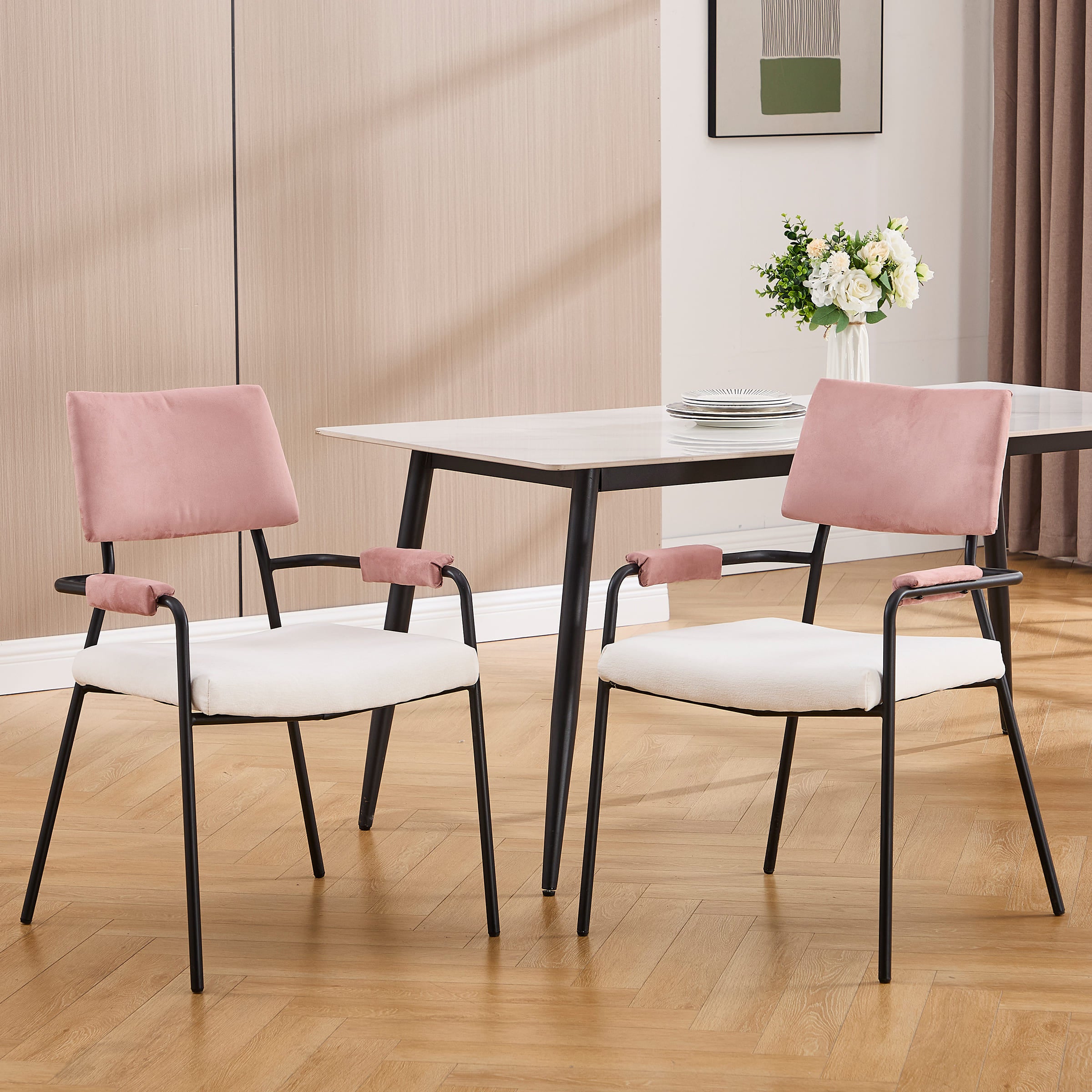 VESCASA Modern Open Back  Dining Chairs Set of 2 - 1011DC