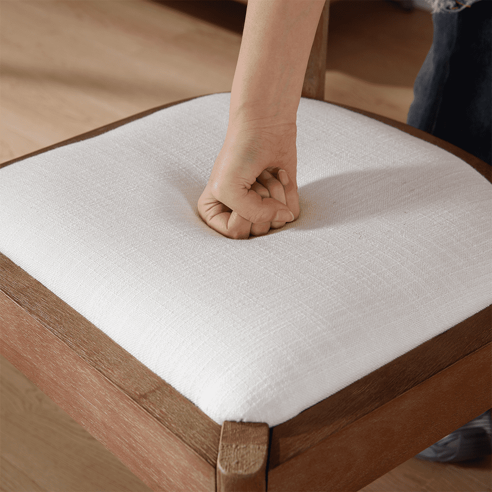 CIMOTA Curved Open Back Upholstered Dining Chairs Set of 2 - 1929DC