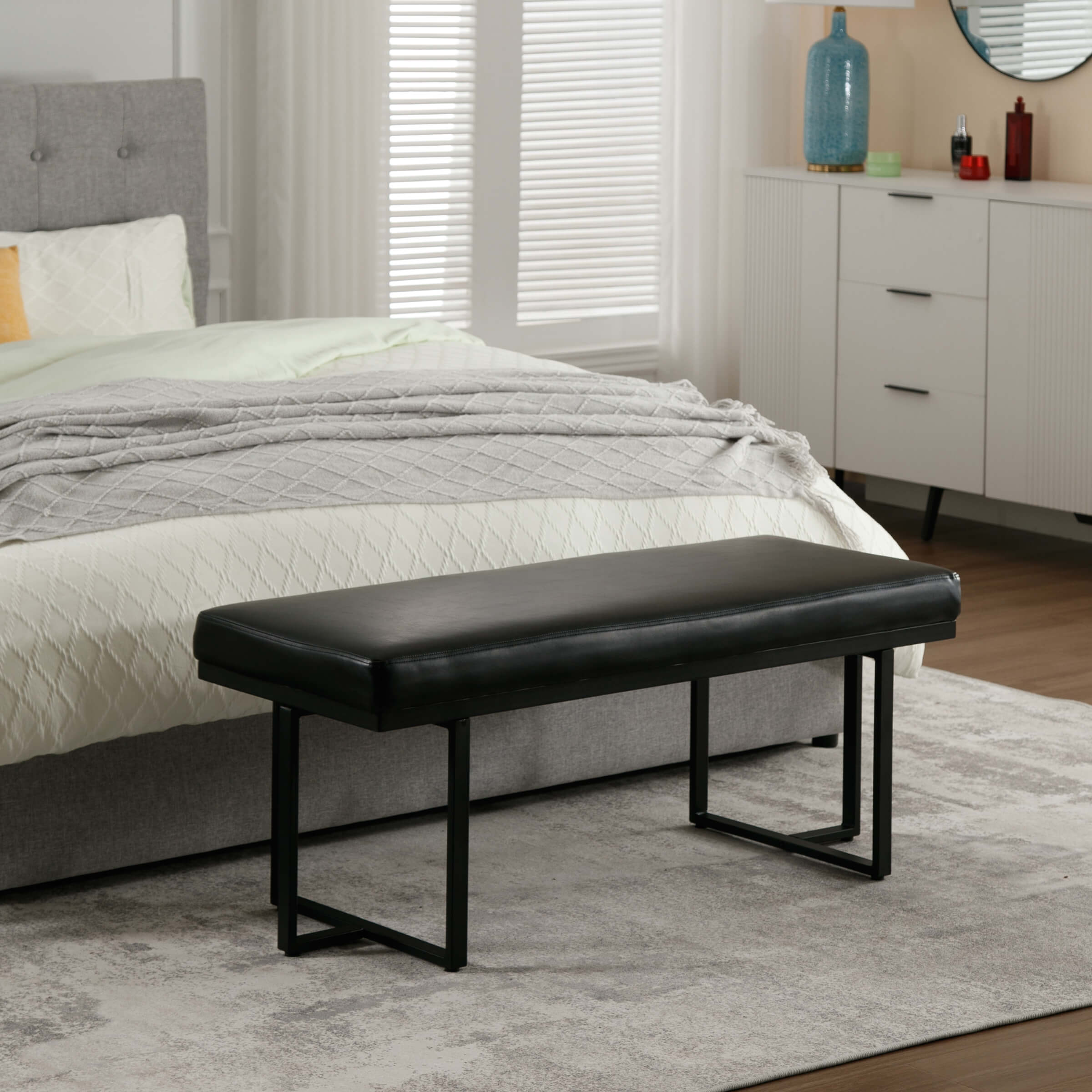 VESCASA 45" Modern Ottoman Bench for Bedroom - 1013BH